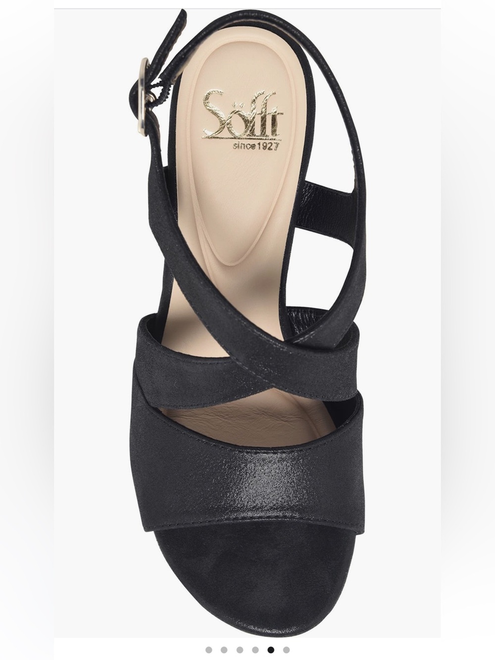 Sofft Black Strappy Slingback Heels - Picture 5 of 6